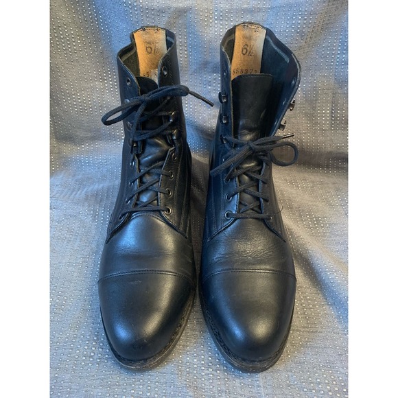 Pytchley Brown Leather Lace Up Boots Work Riding amazonas Soles - Picture 2 of 12